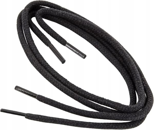 Collonil Runde Tykke Snørebånd, par, sort 000, 45 cm