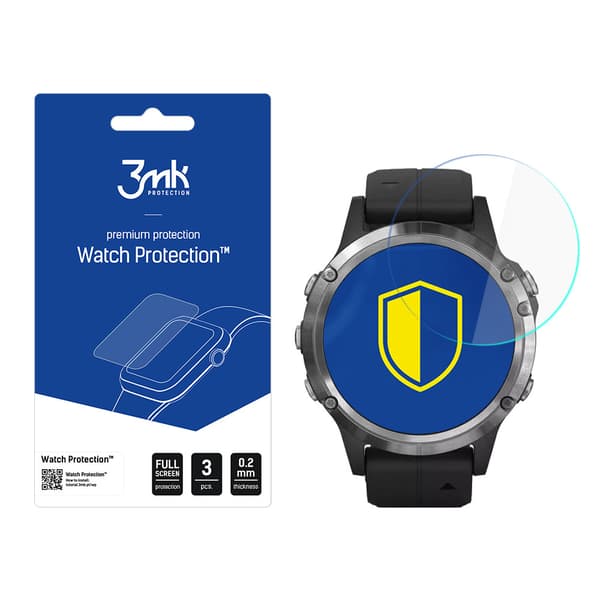 Garmin Fenix ​​5 Plus - 3mk Kellonsuoja FlexibleGlass