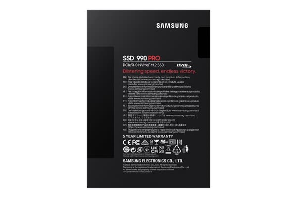 Samsung 990 PRO M.2 SSD 4TB, PCIe 4.0, 7450MB/s