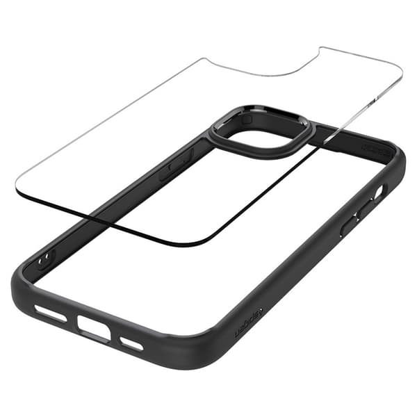 Spigen Ultra Hybrid - Etui til iPhone 15 (Mat Sort)