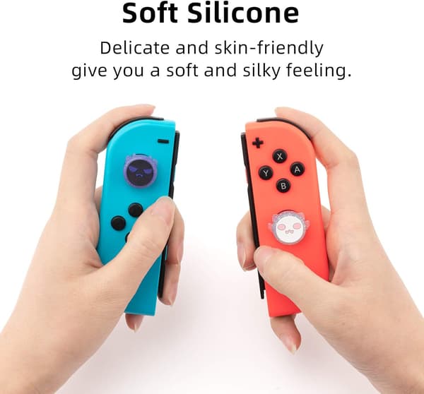 NINTENDO SWITCH LITE OLED-KNAPPGUMMIER SILIKON SPIRIT GUIDE x4