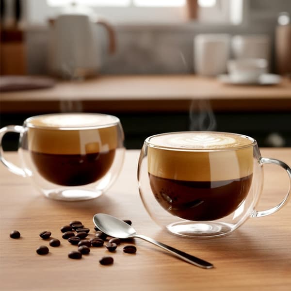 TERMOGLAS 2 stk. 280 ml DOBBELTVÆGGET TIL KAFFE OG TE 139818