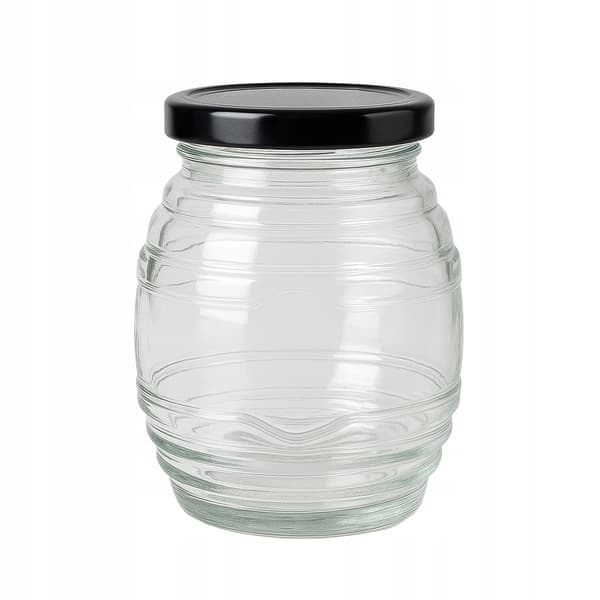 5x Glasburk UL 380 ml för Honung, Grädde, Sylt, Marmelad, Presentflaskor
