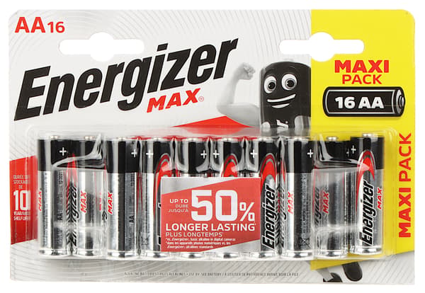ALKALISK BATTERI BAT-AA/E-MAX*P16 (AA) SPÆNDINGSSTILLER