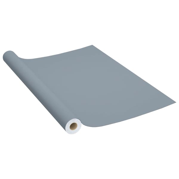 vidaXL selvklæbende møbelfiner, grå, 500x90 cm, PVC