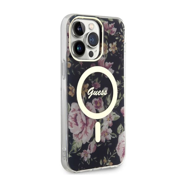 Guess Flower MagSafe - iPhone 14 Pro Max cover (sort)