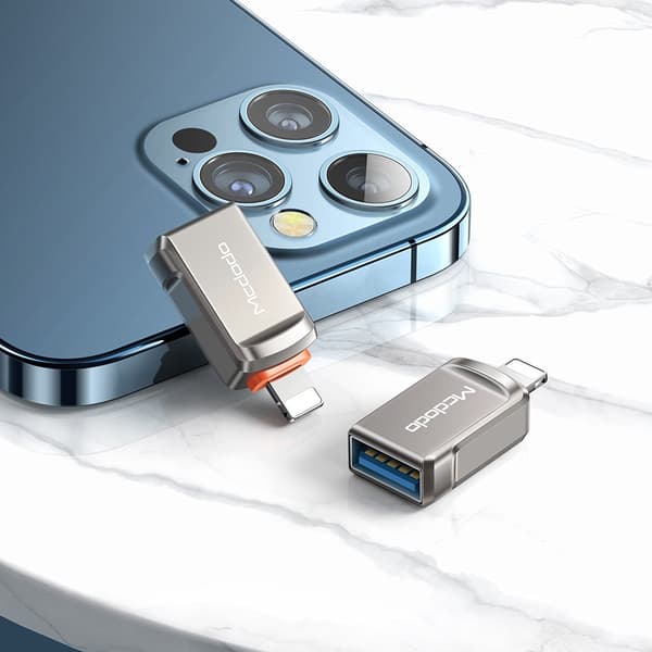 MCDODO ADAPTER USB-A 3.0 TILL LIGHTNING IPHONE IPAD 3A OTG
