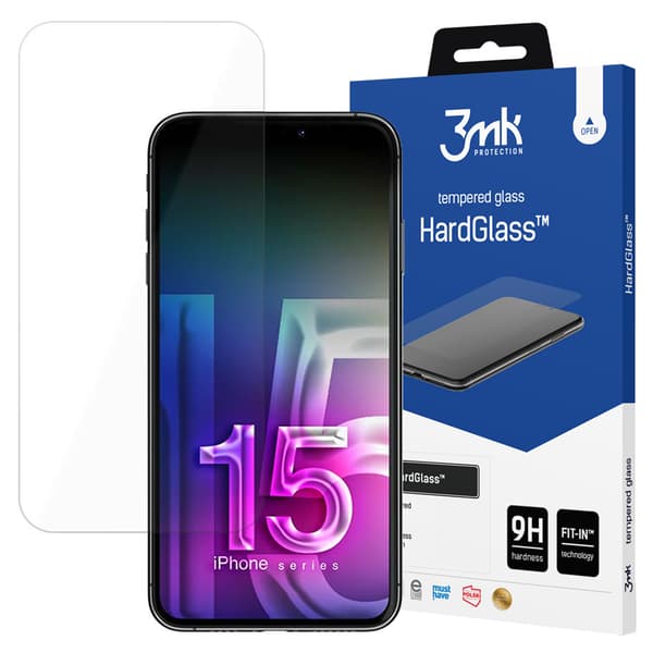 Apple iPhone 15 - 3mk HardGlass