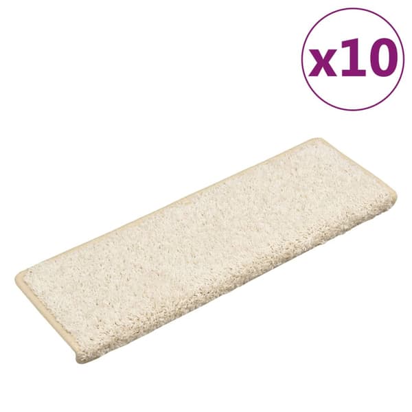 vidaXL Trappsteg, 10 st, 65x21x4 cm, Vit