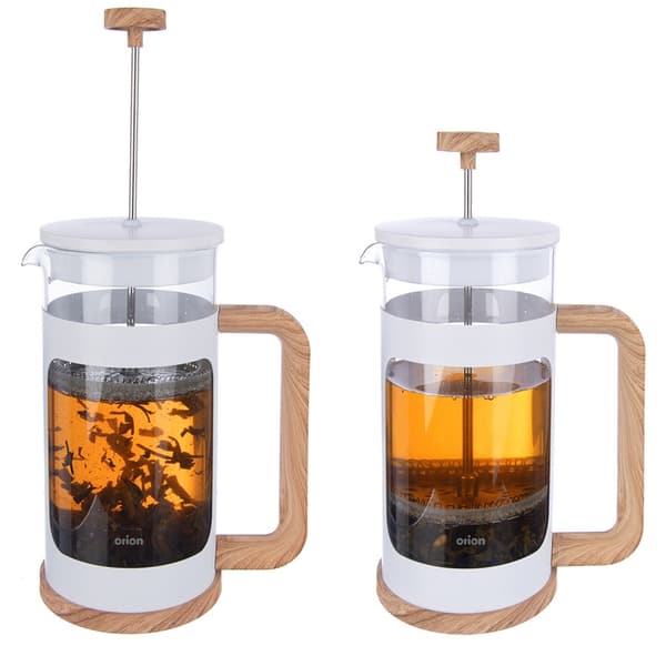 Stempelkande til kaffe og te i glas WHITELINE 400 ml