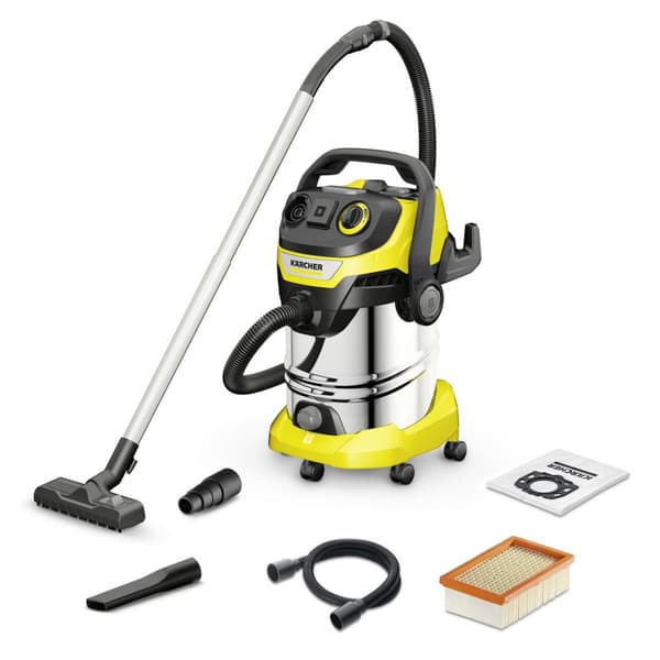 Kärcher WD 6 PS V-30 vådstøvsuger, 30 l, rustfrit stål