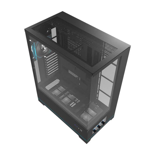 Darkflash DY451L PRO datorchassi (svart) + 1 fläkt