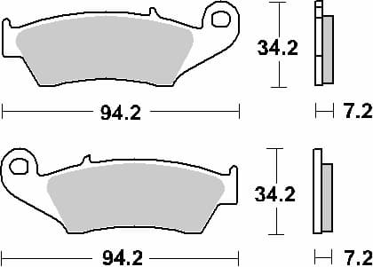 SBS jarrupalat KH185 / KH389 katustandardit keraamiset mustat