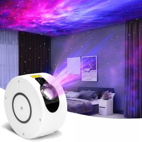 SPIRAL stjerneprojektor natlampe hvid