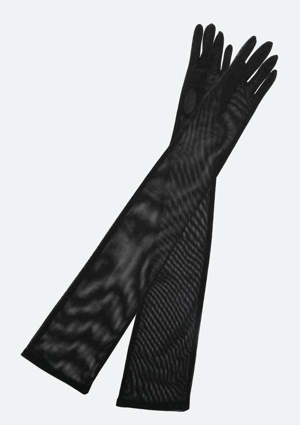Tyllhandskar för sensuell styling - Mesh ONE SIZE BLACK