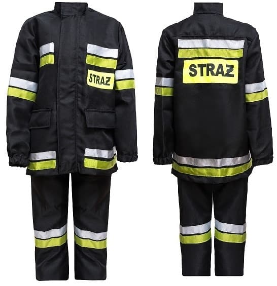 Brandmandräkt 2 delar 130/140 1 st