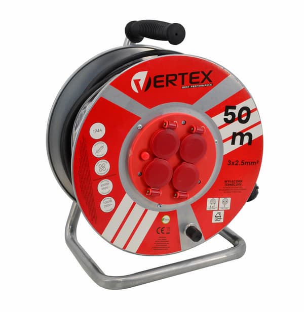 VERTEX FORLÆNGERLEDNINGSTROMLE 25m 3x2,5mm