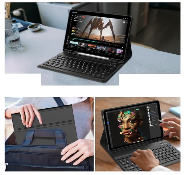 Trådlöst Bluetooth-skal och tangentbord för Xiaomi Redmi Pad 2 11"