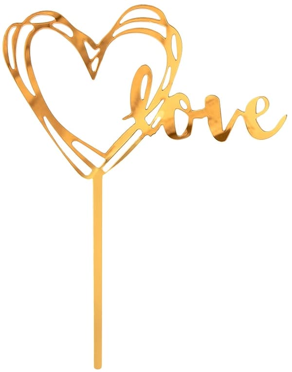 Kærlighedshjertekagetopper Gylden Valentinsdag
