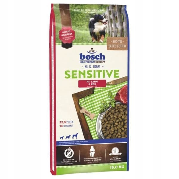 Bosch Sensitive Lamb&Rice 15 kg torrfoder för hundar med lamm