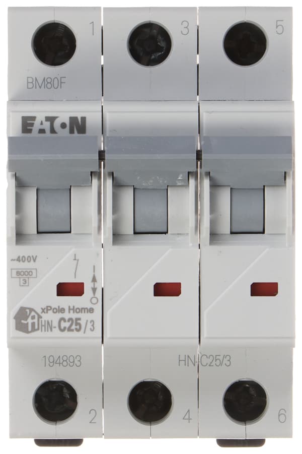 Eaton HN-C25/3 överströmbrytare trefas 25A typ C