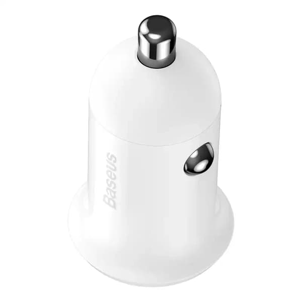 Baseus Grain Pro Billaddare 2x USB 4.8A (Vit)