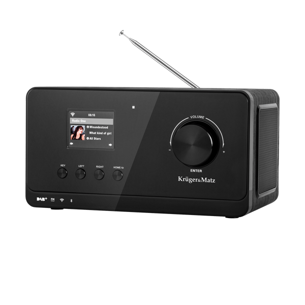 Internetradio Kruger&Matz langaton herätyskello Bluetooth FM DAB+