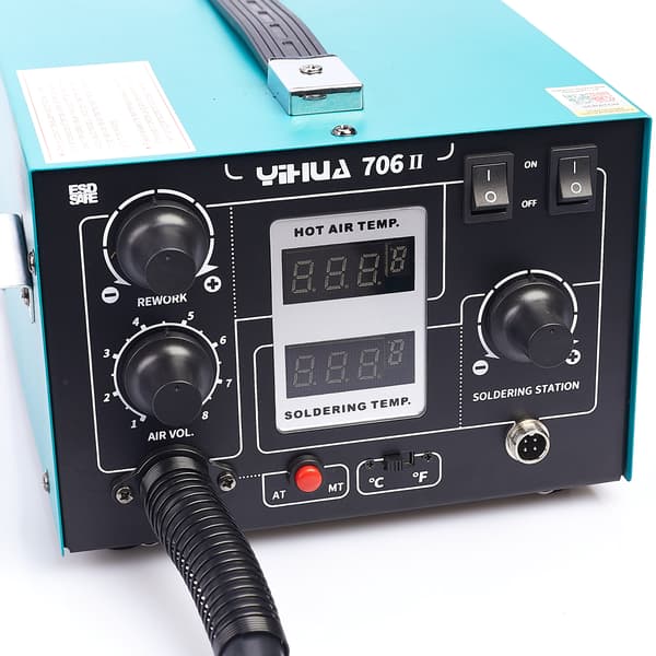 Yihua 706 II professionel 2-i-1 varmluftslødstation