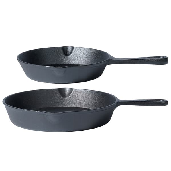 Sæt støbejernspander med silikone låg CAST LINE 20 cm / 25 cm 2 stk.