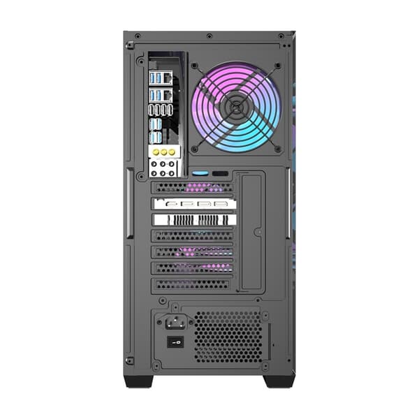 Darkflash DS900WS Tietokonekotelo (Musta) + 4 Tuuletinta