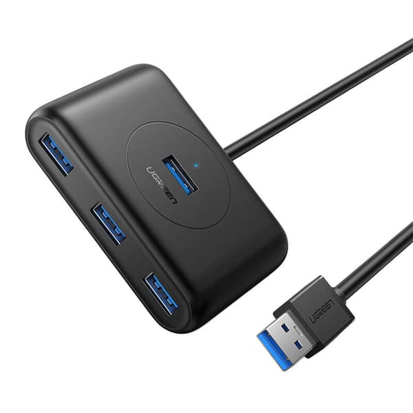 Ugreen CR113 USB-hub til 4x USB 3.0 5Gbps, 1m (Sort)
