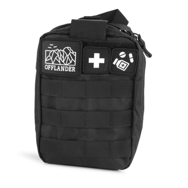 OFFLANDER Taktisk MOLLE Førstehjælpspose med Velcro Sort