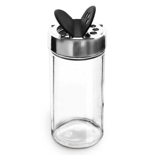 Kryddbehållare med sil, glas, 100 ml, 6 st