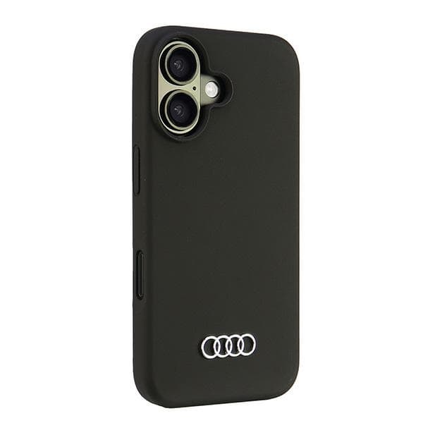 Audi silikonecover til iPhone 16 6.1 sort/sort hårdt cover AU-LSRIP16-Q3/D1-BK