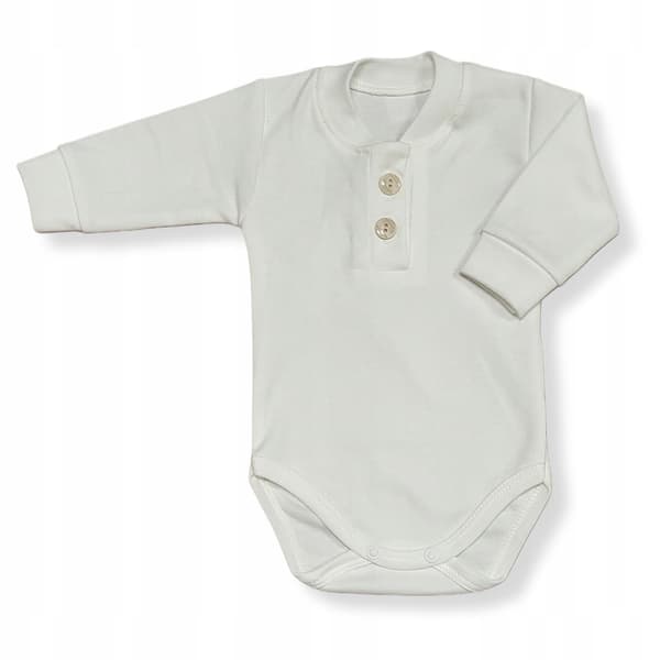 Elegant body POLO 80 långärmad krämfärgad