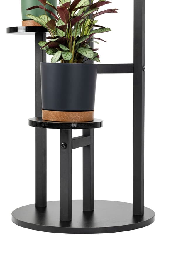 FINO universal blomsterstativ - sort, 4-lags blomsterstativ til 6 potter