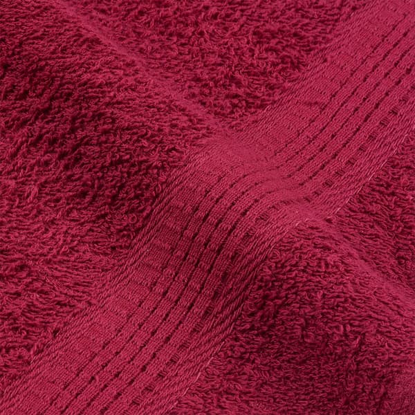 vidaXL Bastuhanddukar, 4 st, vinröda, 80x200 cm, 100 % bomull