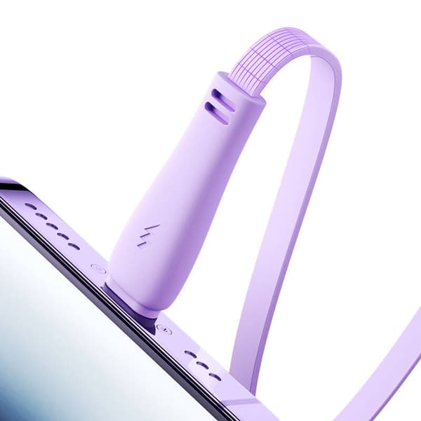 Kabel 3w1 Joyroom Colorful USB til USB-C/Lightning/Micro USB 3.5A, 1m (fiolet)