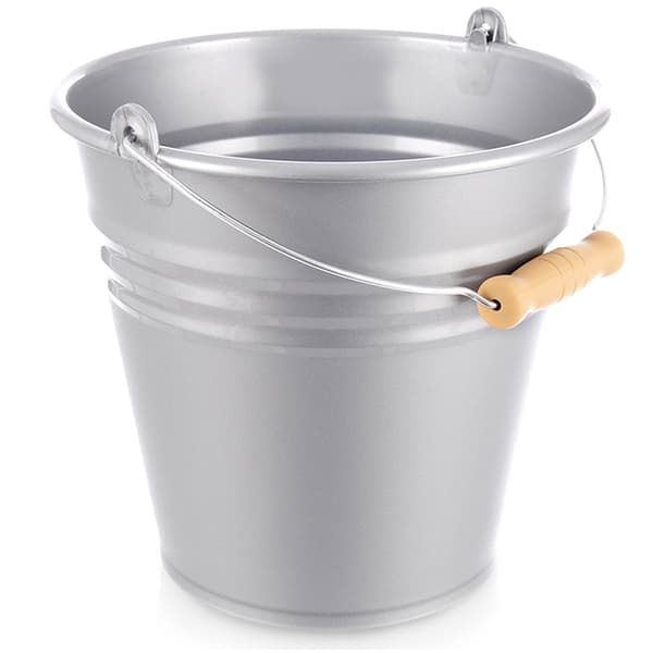 Grå plastikspand 7 l