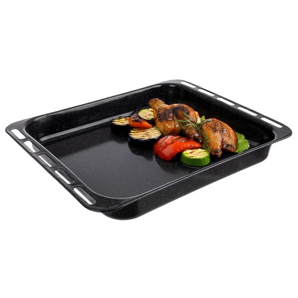 Emaljeret dyb bageplade 44,5x36x5 cm