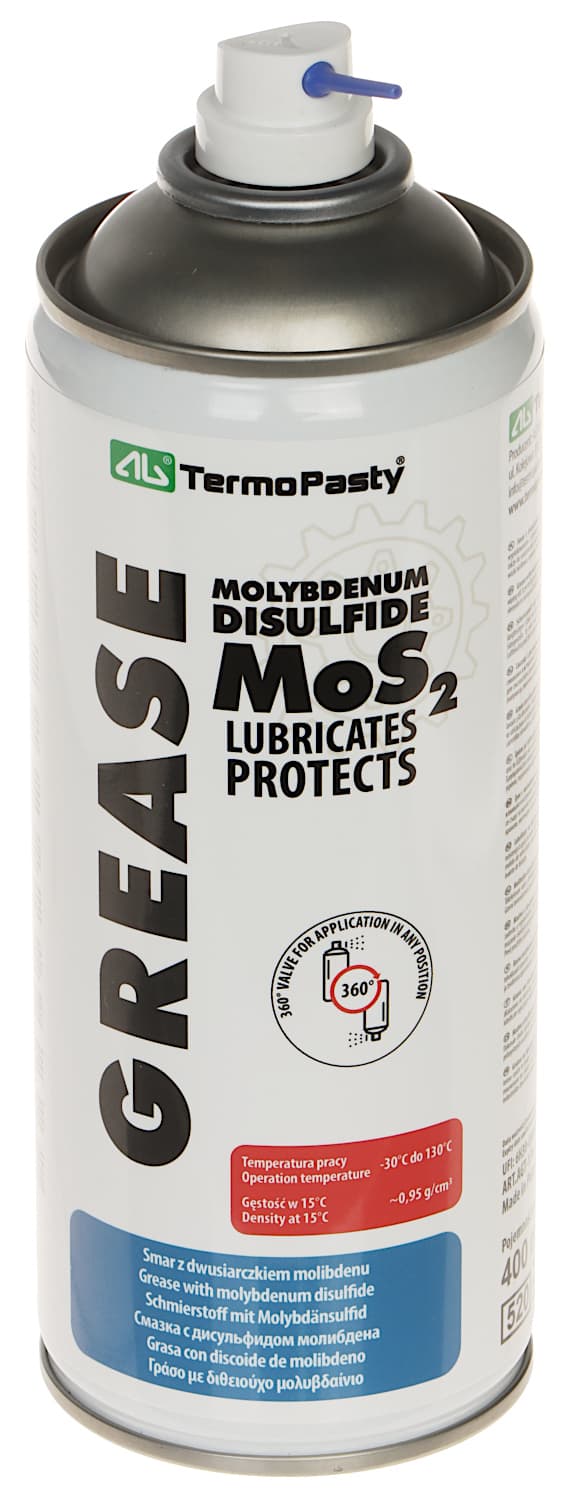 MOLYBDENDISULFIDFETT GREASE-MOS2/400 SPRAY 400ml AG TERMOPASTA