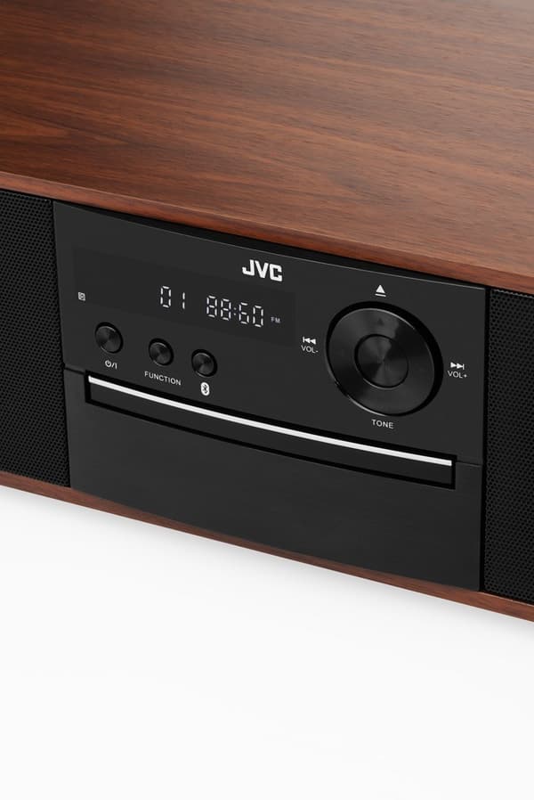 JVC RD-E761 Mini Hi-Fi System, Bluetooth, CD-afspiller, Sort