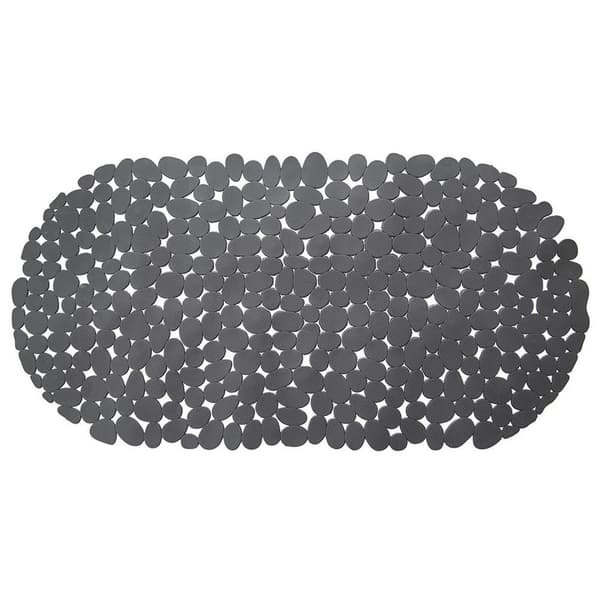 Liukumaton matto vannalle harmaa 68x34 cm