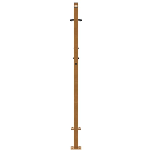 vidaXL havelåge 105x130 cm skinnemønster i rustfrit stål
