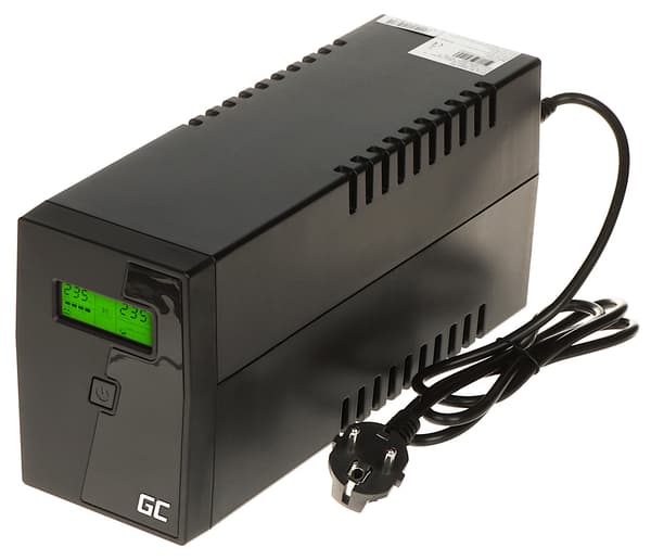 UPS-strømforsyning UPS01/LCD 600VA Green Cell
