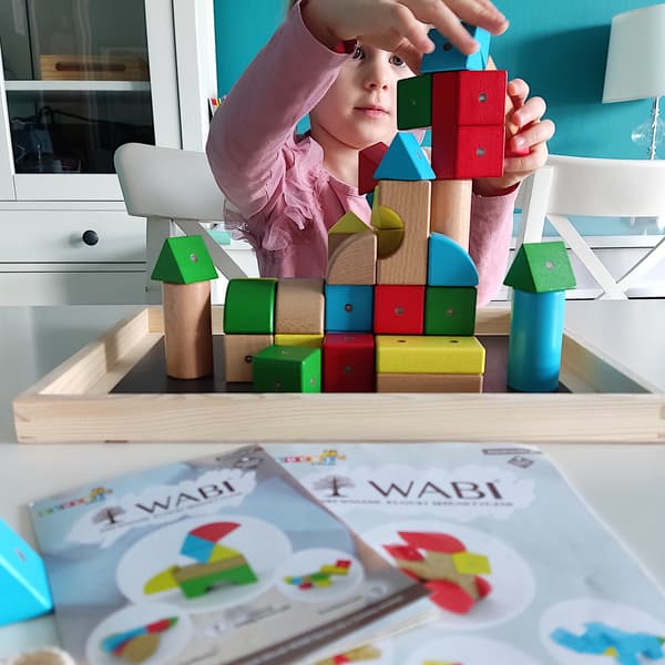 WABI Pad 35x25 cm magnetisk træbakke til klodser