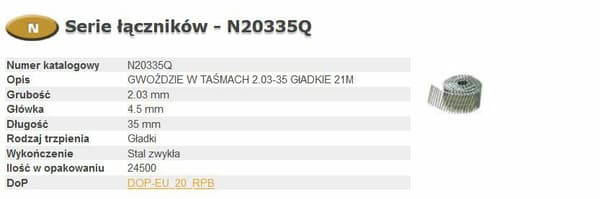 Bostitch-naulat N55 2.03-55 Q