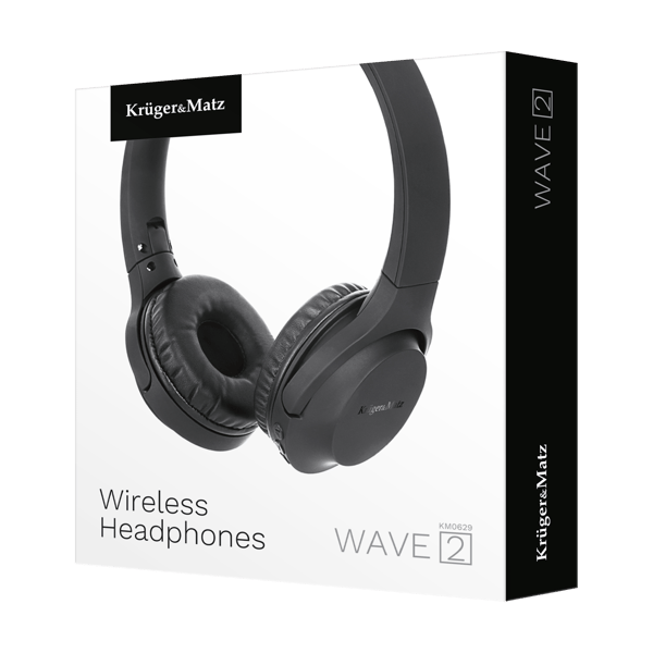 Trådlösa on-ear-hörlurar KrugerMatz Wave 2