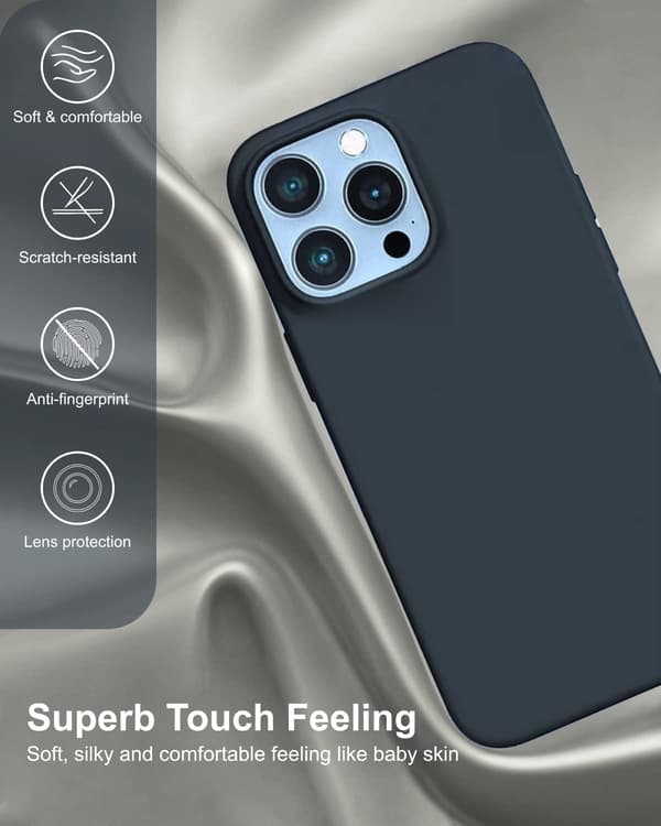 APPLE IPHONE 14 PRO MAX SILIKONIKUORI TUMMANSININEN