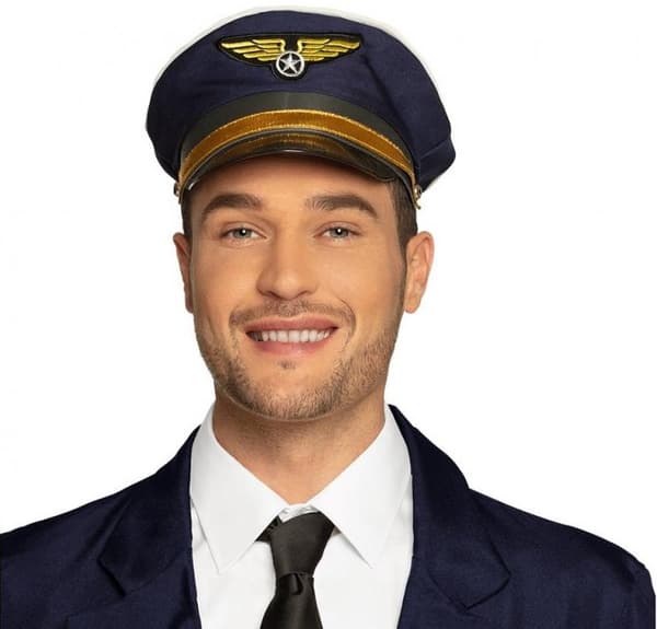 PILOT Cap Flykaptajn Lufthavn Karneval